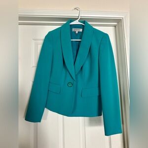 Jasper turquoise green suit jacket: Size 2P